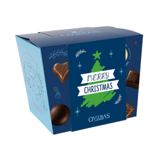 Merry Christmas-box with chocolate mix (375g)