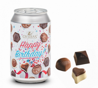 Happy Birthday-can with chocolate mix (95g)