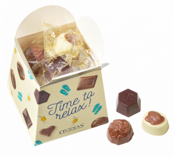 Time to relax-box with chocolate mix (200g)