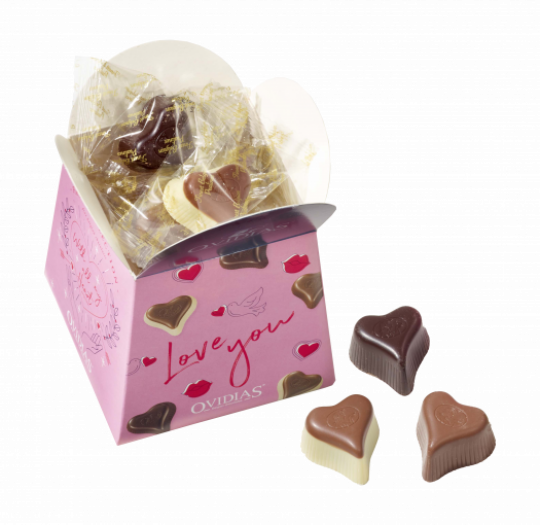 Love you  box with chocolate mix (195g)